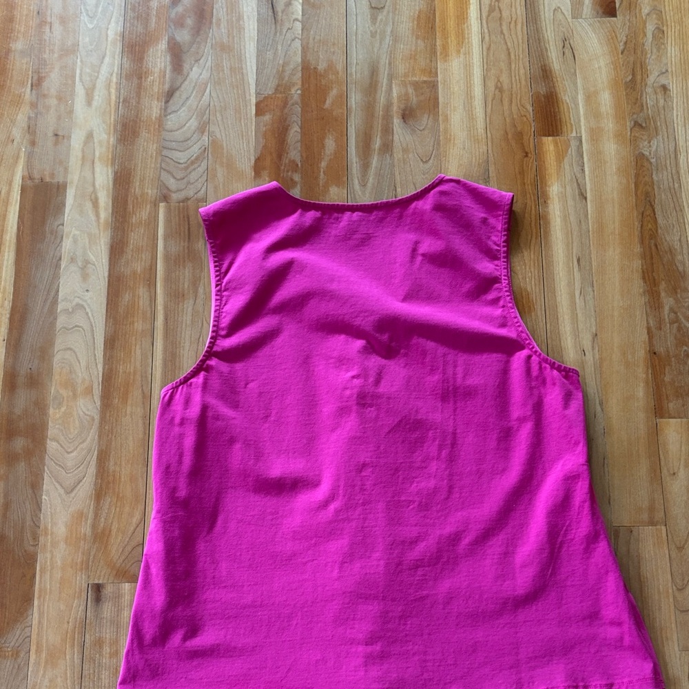Carlisle Fuchsia Ruffle Tank Top - Picture 8 of 9